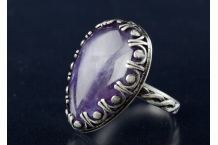Amethyst and Sterling RIng